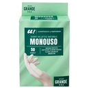 50 Guanti Monouso in Lattice Naturale Misura Grande U! Confronta e Risparmia